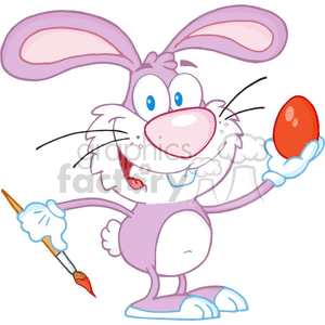 pink bunny clipart.