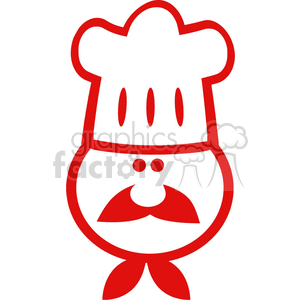 red chef clipart. Commercial use image # 382131