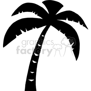 plam tree silhouette clipart. Commercial use image # 382141