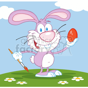 pink bunny rabbit clipart. Commercial use image # 382151
