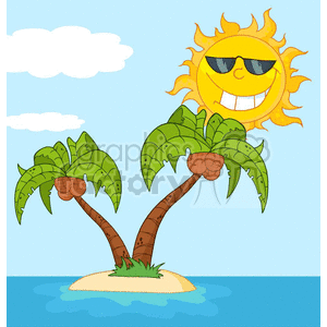 troipcal island clipart. Royalty-free image # 382206