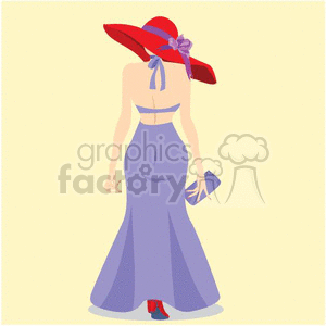 Red Hat lady clipart.