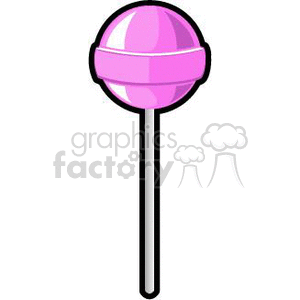 clipart - pink lollipop.