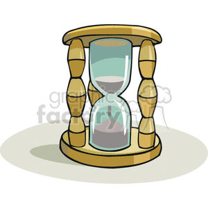 Cartoon hour glass  clipart. Royalty-free image # 382490