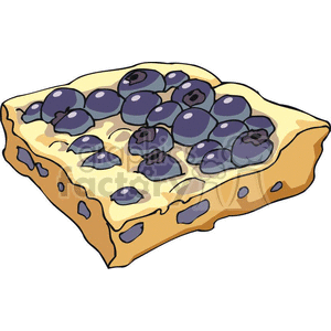 blueberry dessert clipart.