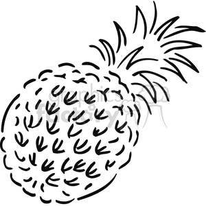 pineapple outline clipart. Royalty-free image # 383140