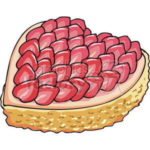 strawberry tart clipart.