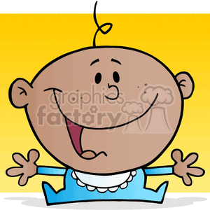 cartoon little baby clipart. Commercial use image # 383585