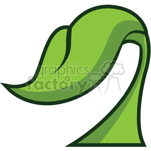 growing leaf clipart. Royalty-free image # 384851