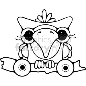 Pull Toy Owl 2 clipart.