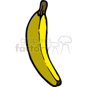 Yellow Banana 2 clipart. Commercial use image # 387621