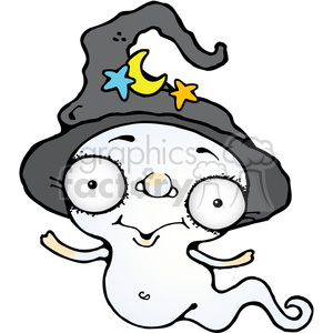 Bug Eyed Ghost 02 colored clipart. Commercial use image # 387664