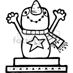 Smore Snowman 02 clipart. Royalty-free image # 387710