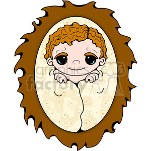 Baby Jesus in a blanket clipart clipart. Commercial use image # 388053