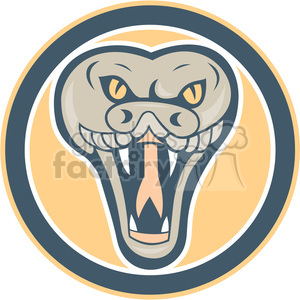 snake front head clipart.