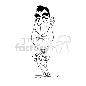george clooney black white clipart. Commercial use image # 392937