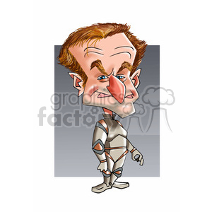 robin williams color clipart. Commercial use image # 393034