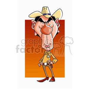 tomy lee jones cartoon character clipart. Royalty-free image # 393303