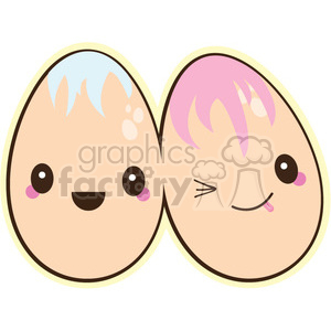 eggs easter cartoons clipart. Royalty-free image # 393437
