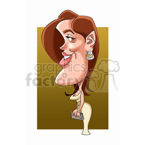 salma hayek celebrity cartoon character clipart. Royalty-free image # 393507