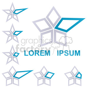 logo template star 002 clipart. Royalty-free image # 397252