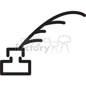 feather pen icon clipart. Royalty-free image # 398359