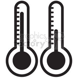 thermometers vector icon clipart.