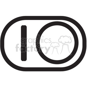 on off power vector icon clipart.