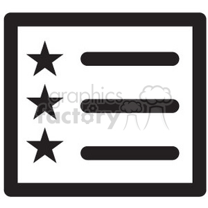 favorite list vector icon clipart. Commercial use icon # 398667
