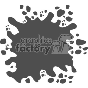 paint splat splatter design vector art v3 clipart. Royalty-free image # 403241