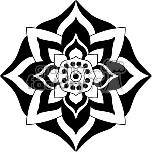 mandala geometric vector design 010 clipart. Royalty-free image # 403291