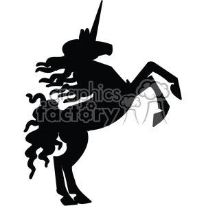 unicorn silhouete svg cut file 8 clipart. Royalty-free image # 403741