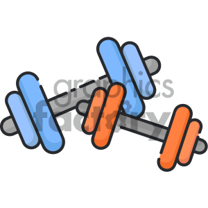 dumbbells vector art clipart. Commercial use icon # 404111