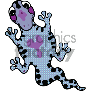 cartoon animals vector PR gecko lizard