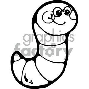 black white caterpillar art clipart. Commercial use icon # 405248