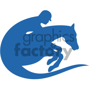 horse jockey vector icon clipart. Commercial use image # 405524