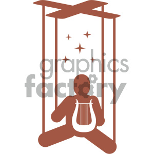 clipart - puppet master vector icon.