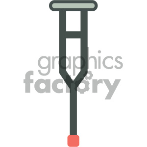 crutches medical vector icon clipart.