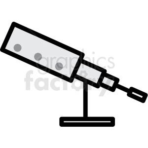telescope vector icon clipart. Royalty-free image # 406230