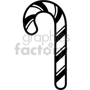 black and white candy cane clipart .