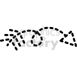 dotted arrow design horizontal clipart. Royalty-free image # 407777