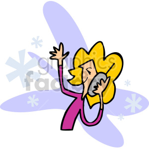 woman talking on the phone clipart. Commercial use image # 155200