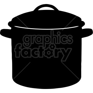 large soup pot clipart. Commercial use image # 407788