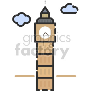 Big Ben clipart. Commercial use image # 407951