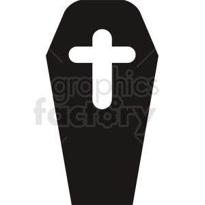 clipart - vector coffin icon no background.