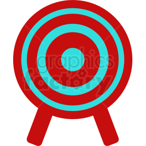 clipart - red target icon.