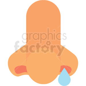 cartoon runny nose vector icon clipart. Commercial use image # 410132