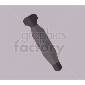 clipart - missile dropping on gray background.