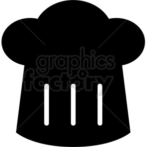 chef hat vector outline