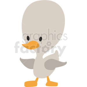 baby cartoon duck vector clipart .